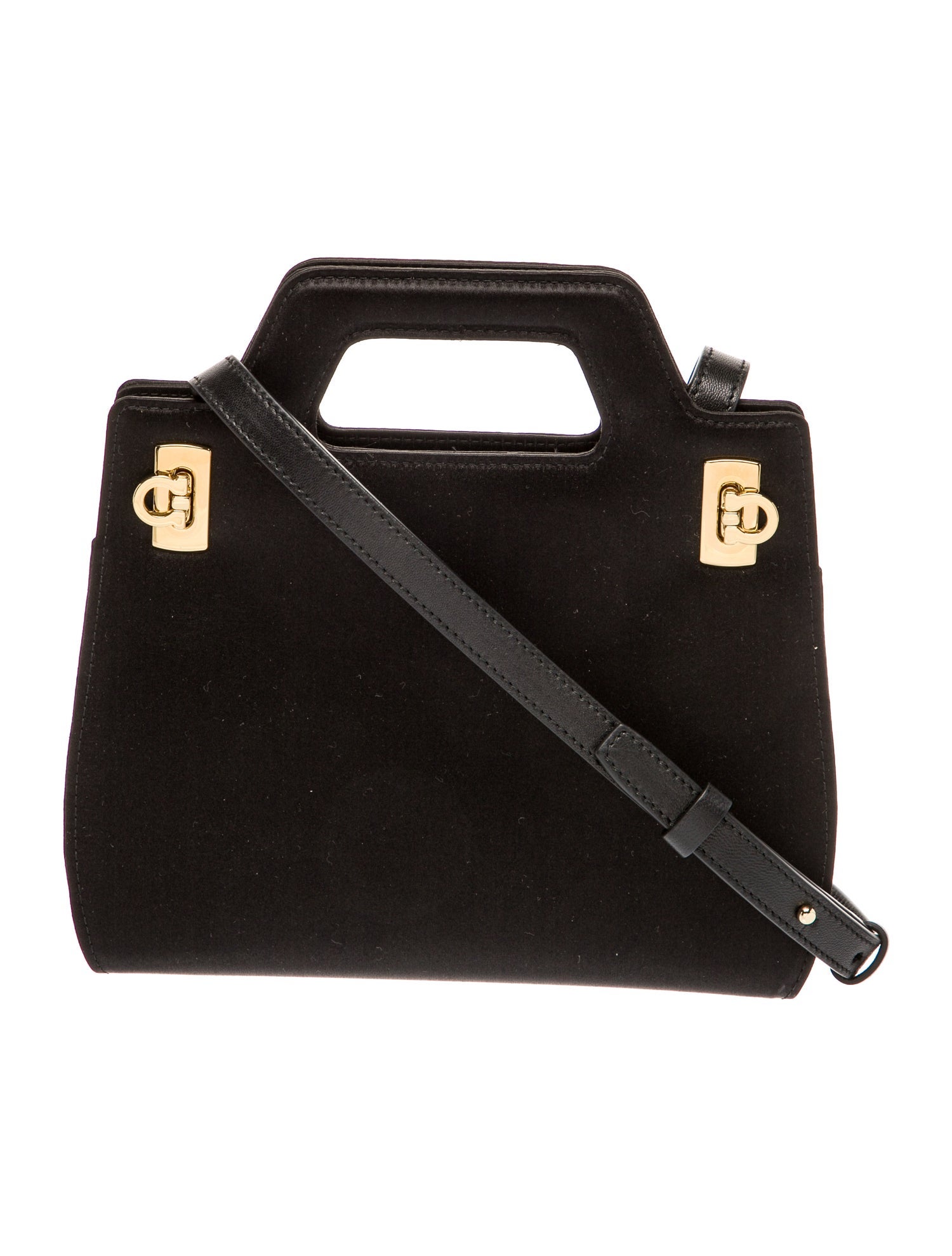 Ferragamo Velvet Top Handle Bag