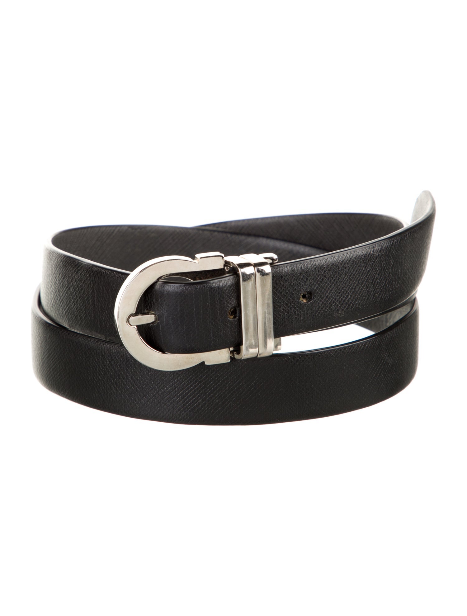 Ferragamo Gancini Logo Skinny Belt Kit