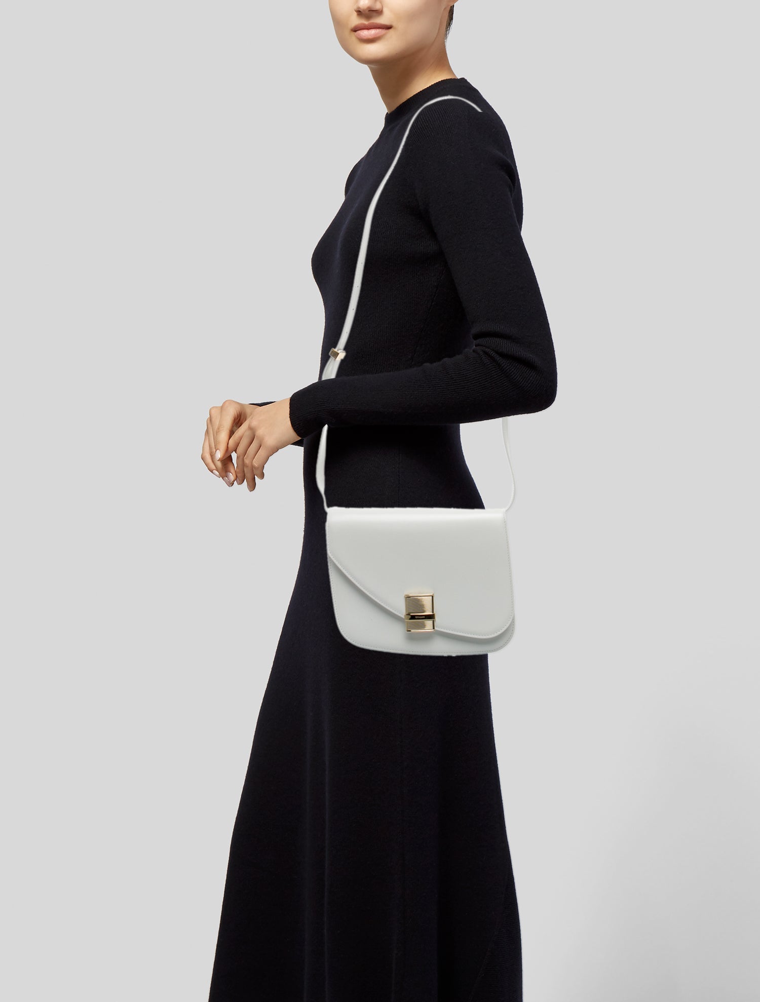 Ferragamo Leather Crossbody Bag w/ Tags