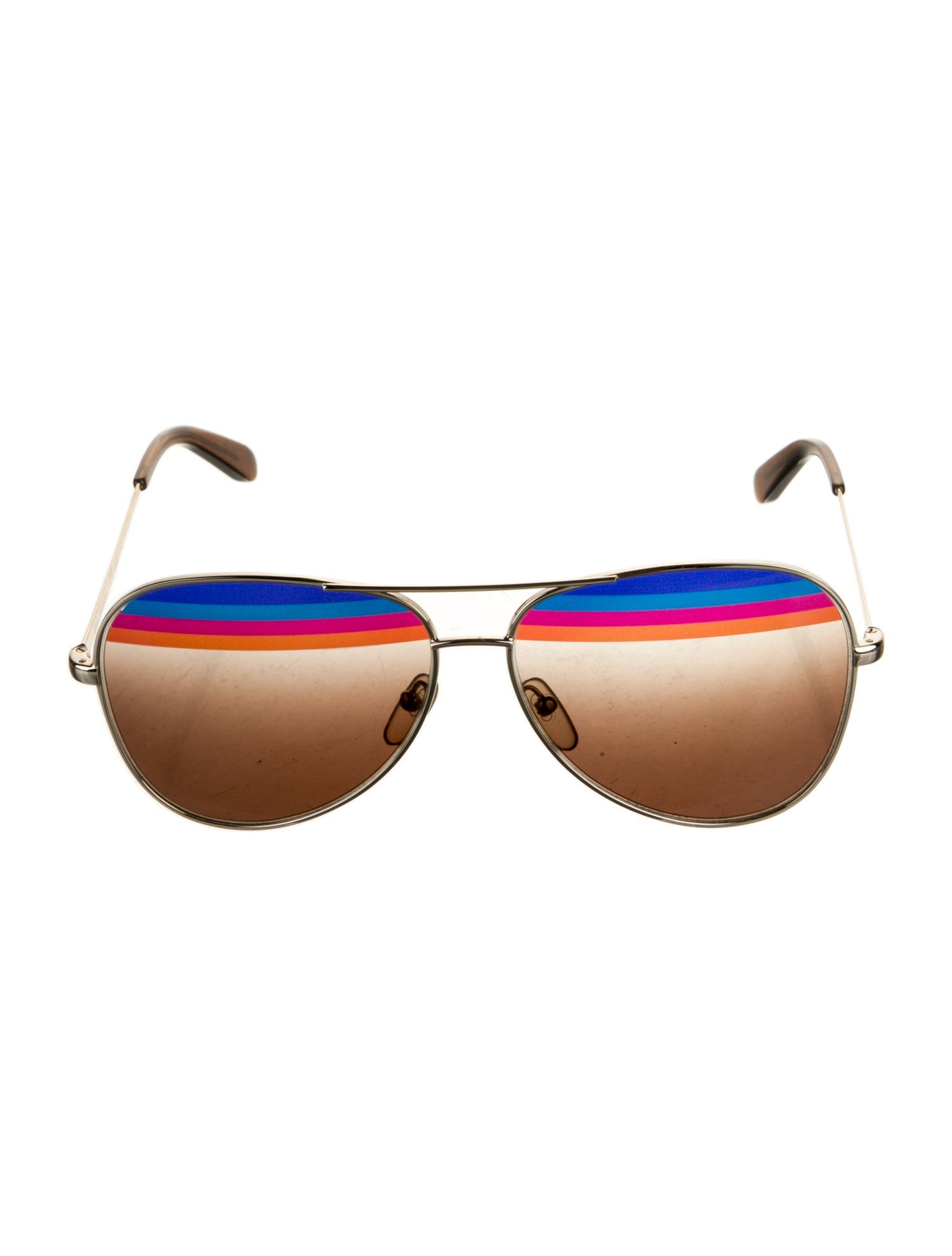Ferragamo Aviator Mirrored Sunglasses
