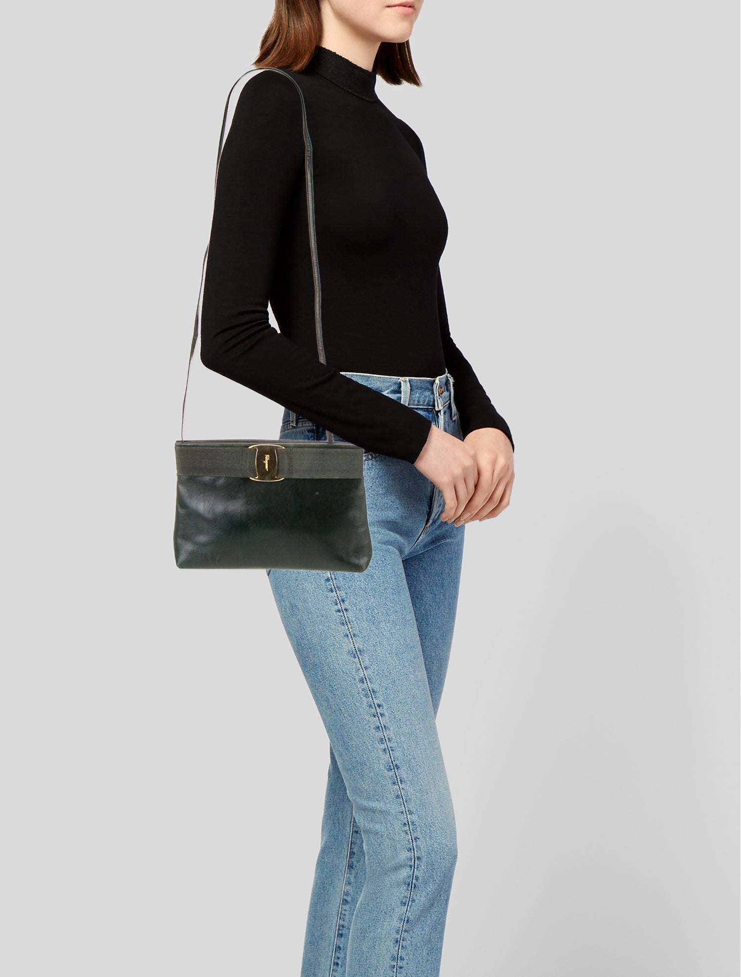 Ferragamo Leather Shoulder Bag