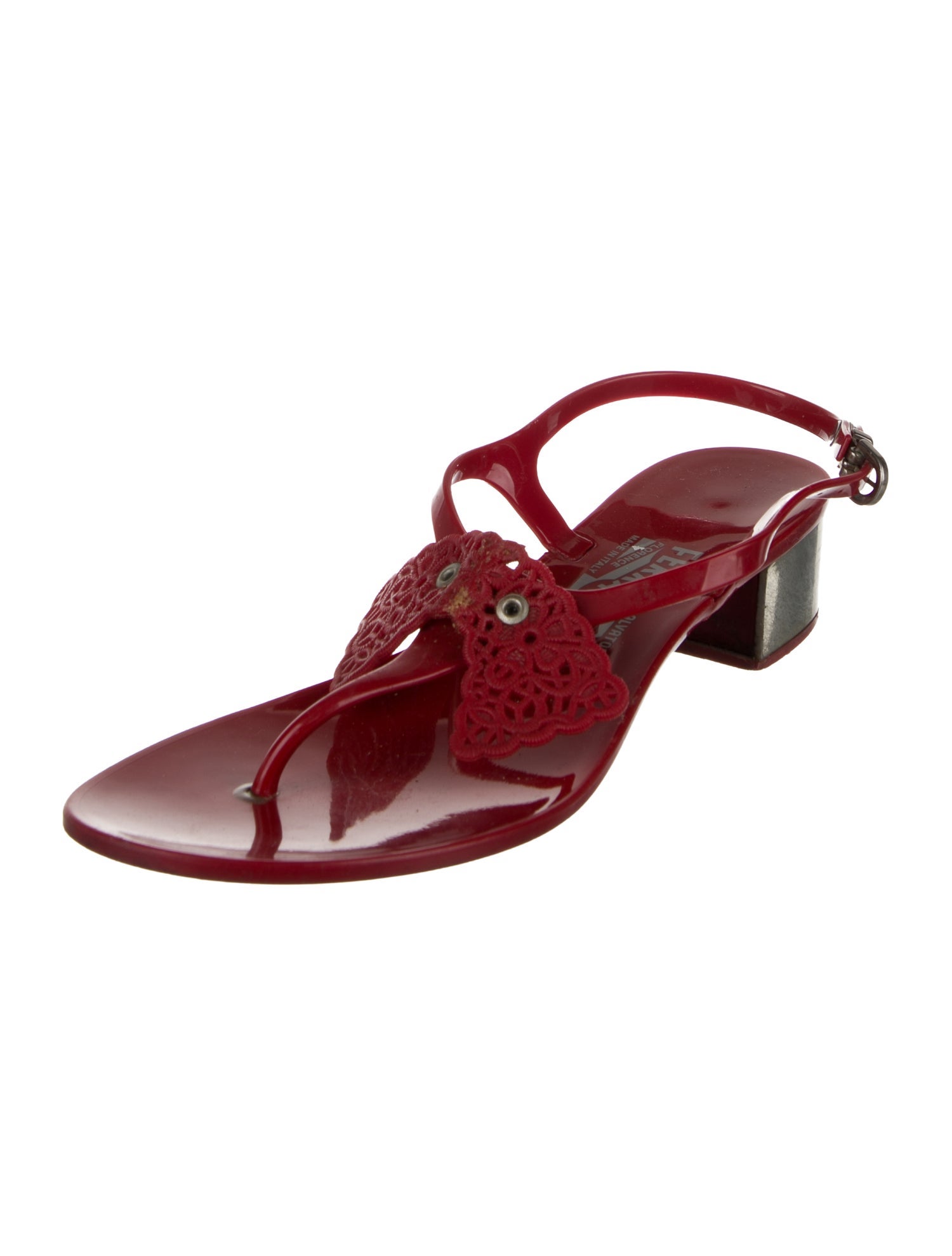 Ferragamo Vara Bow Accent Slingback Sandals