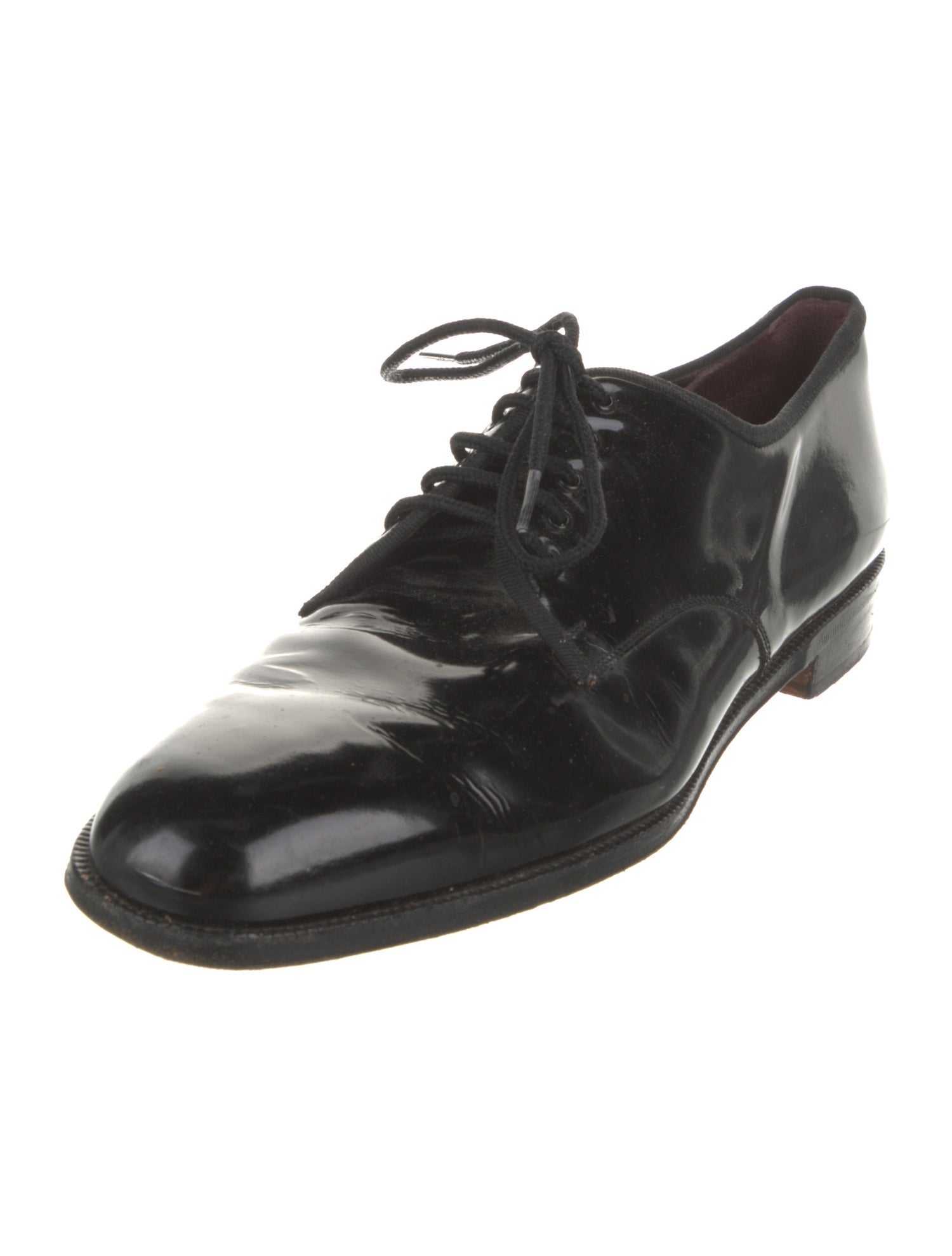 Ferragamo Patent Leather Derby Shoes