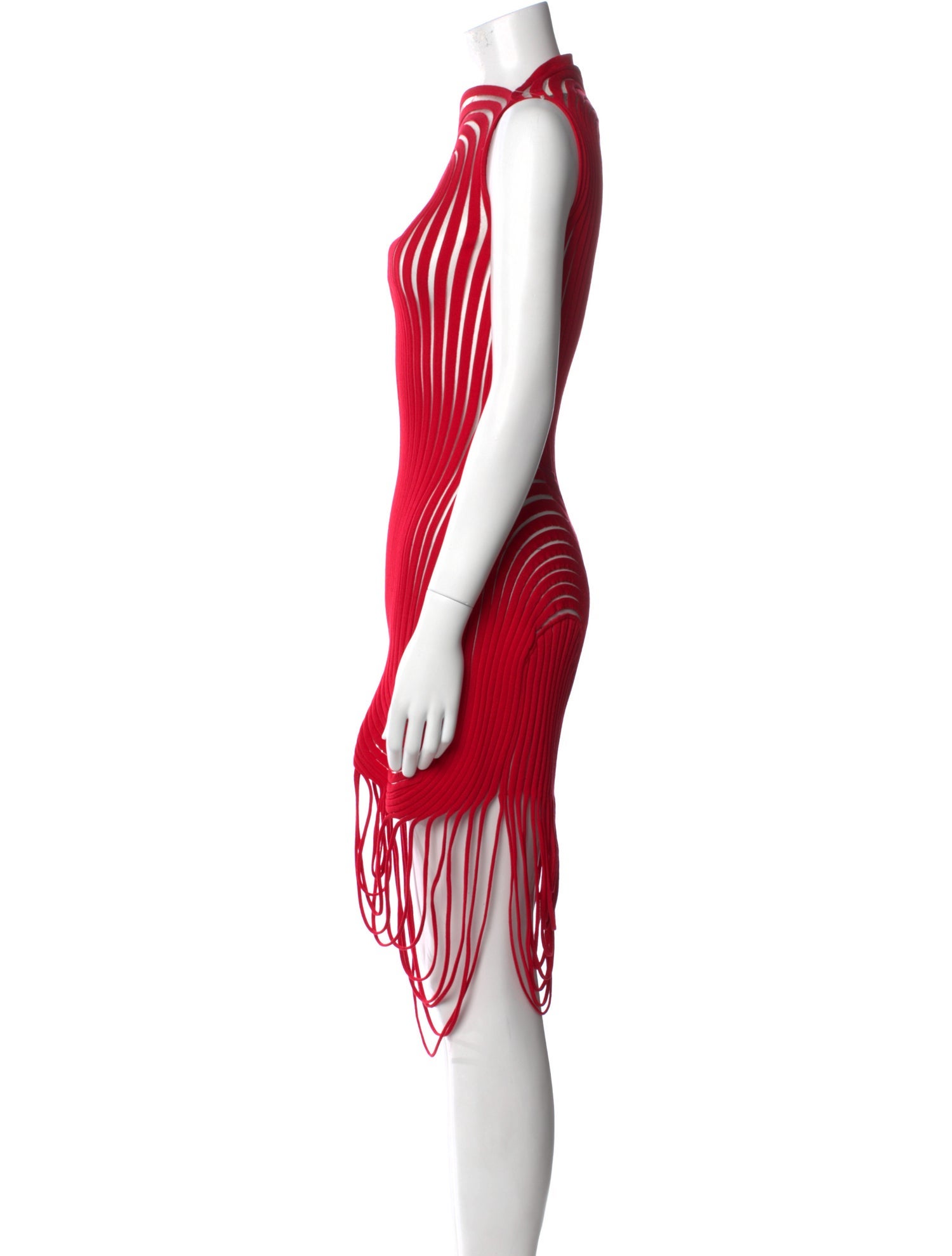 Ferragamo Striped Midi Length Dress