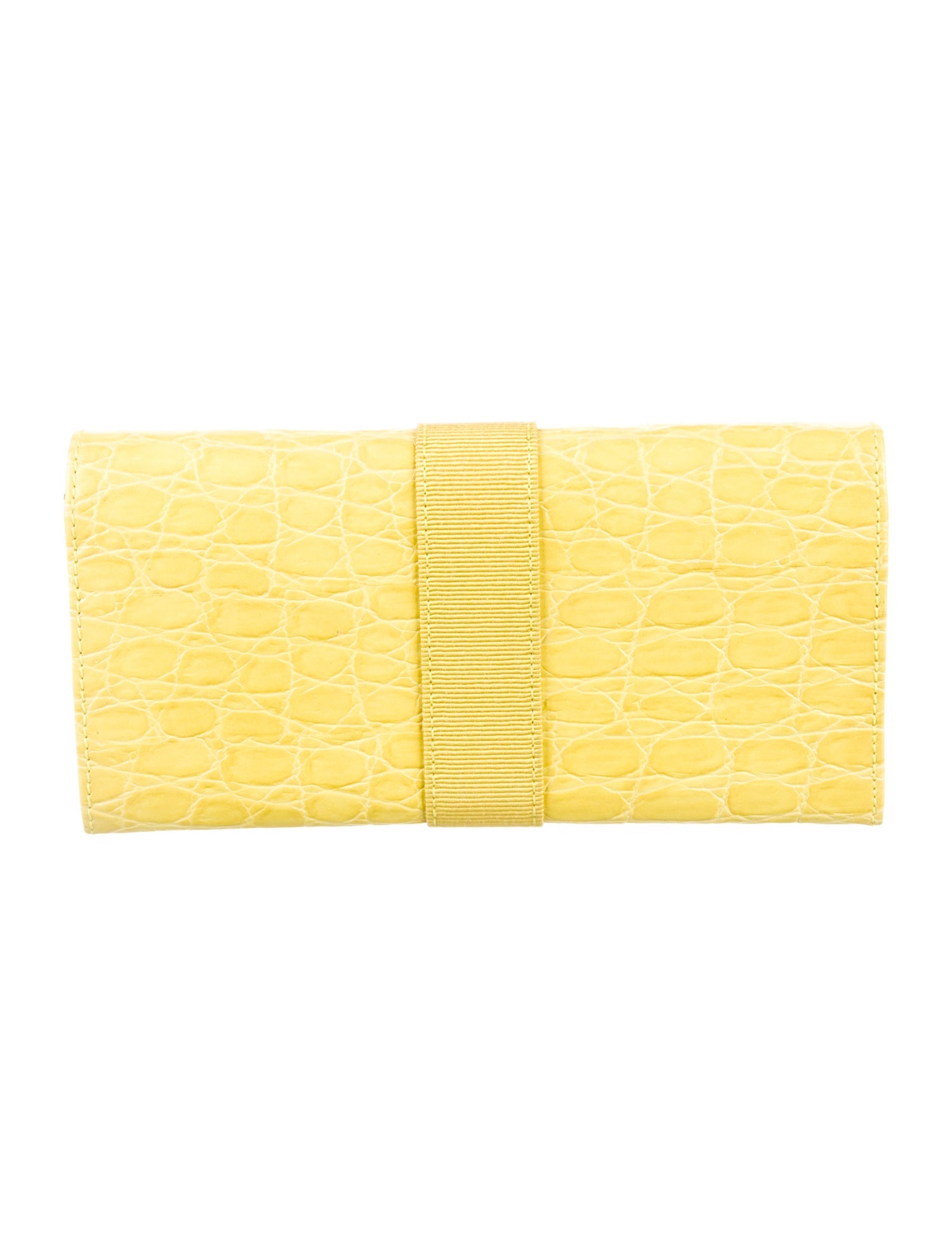 Ferragamo Embossed Leather Pouch
