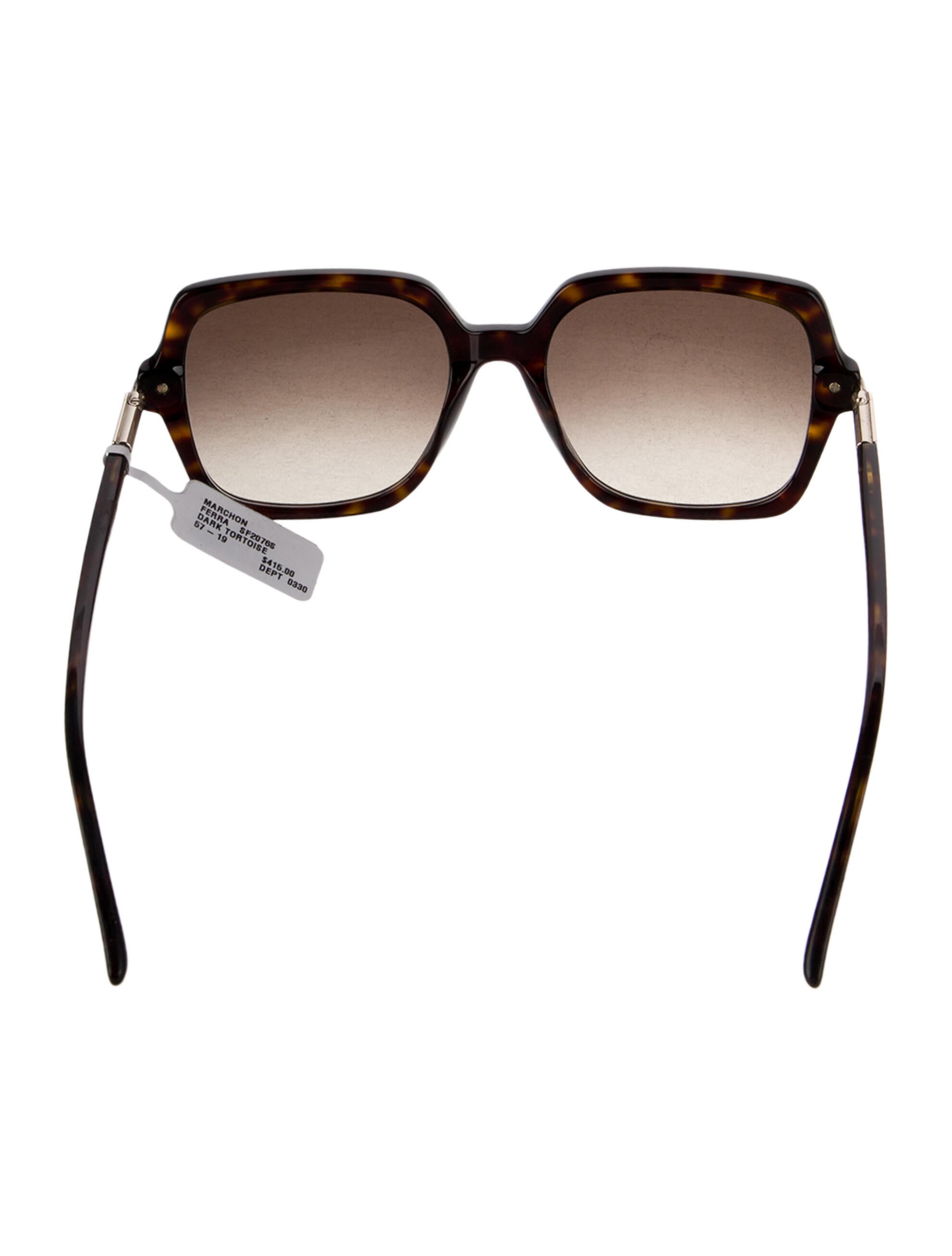 Ferragamo Gancini Logo Square Sunglasses