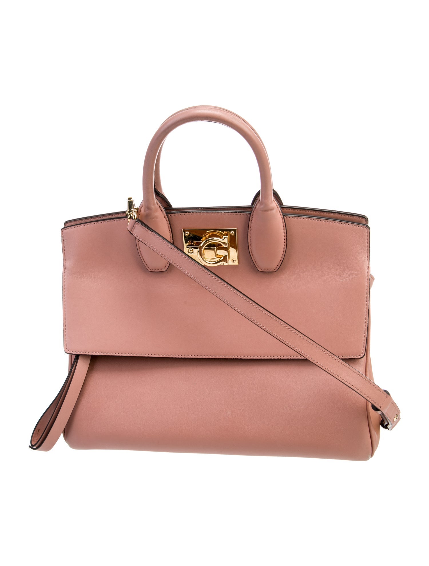 Ferragamo Leather Top Handle Bag
