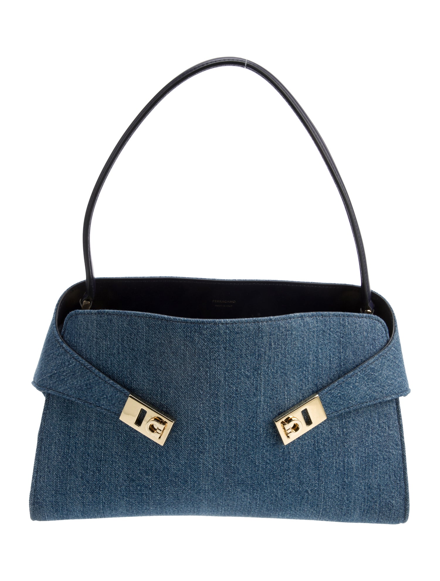 Ferragamo Canvas Top Handle Bag