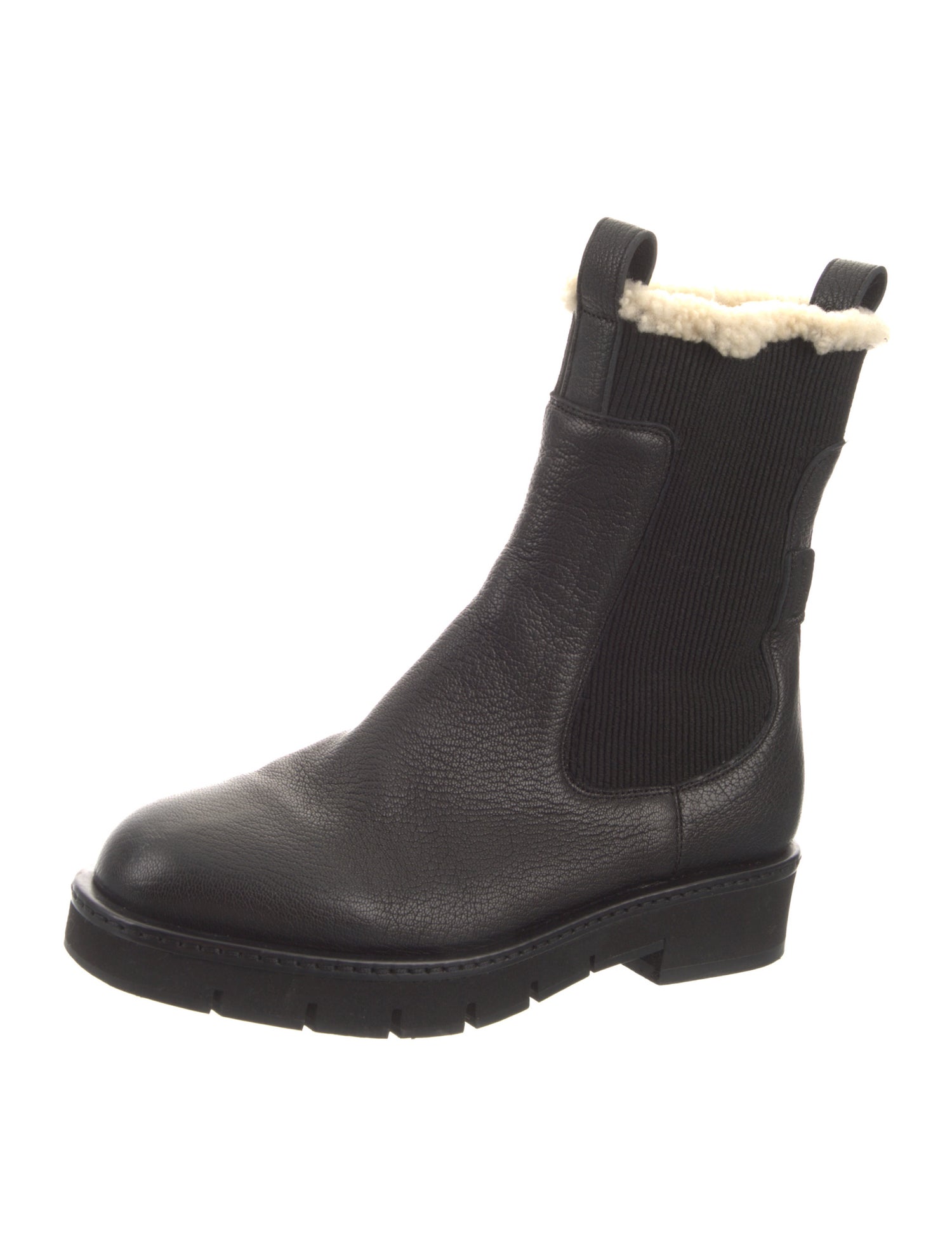 Ferragamo Leather Chelsea Boots