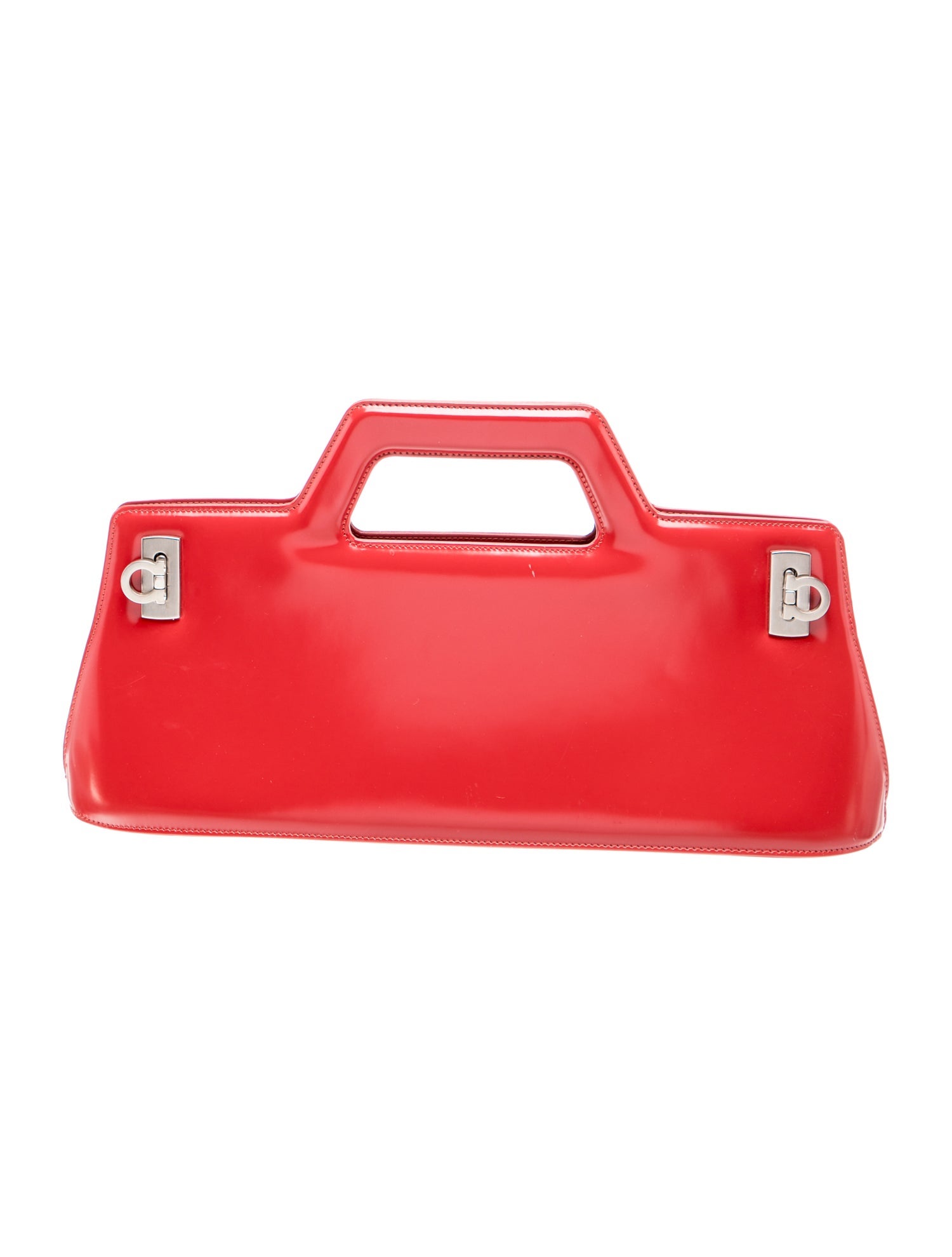 Ferragamo Patent Leather Top Handle Bag