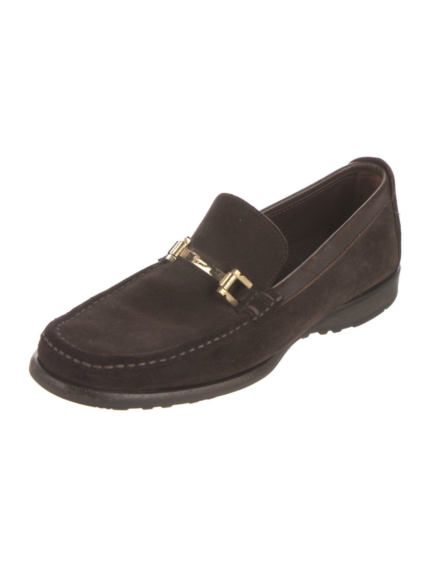Ferragamo Suede Dress Loafers