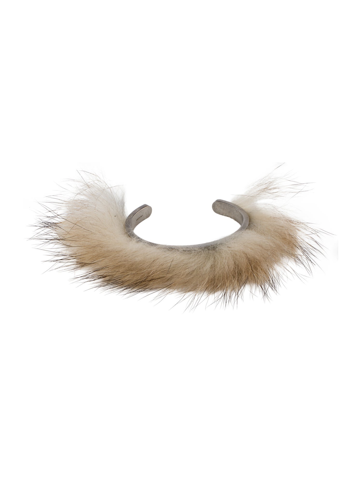 Ferragamo Fur Cuff Bracelet