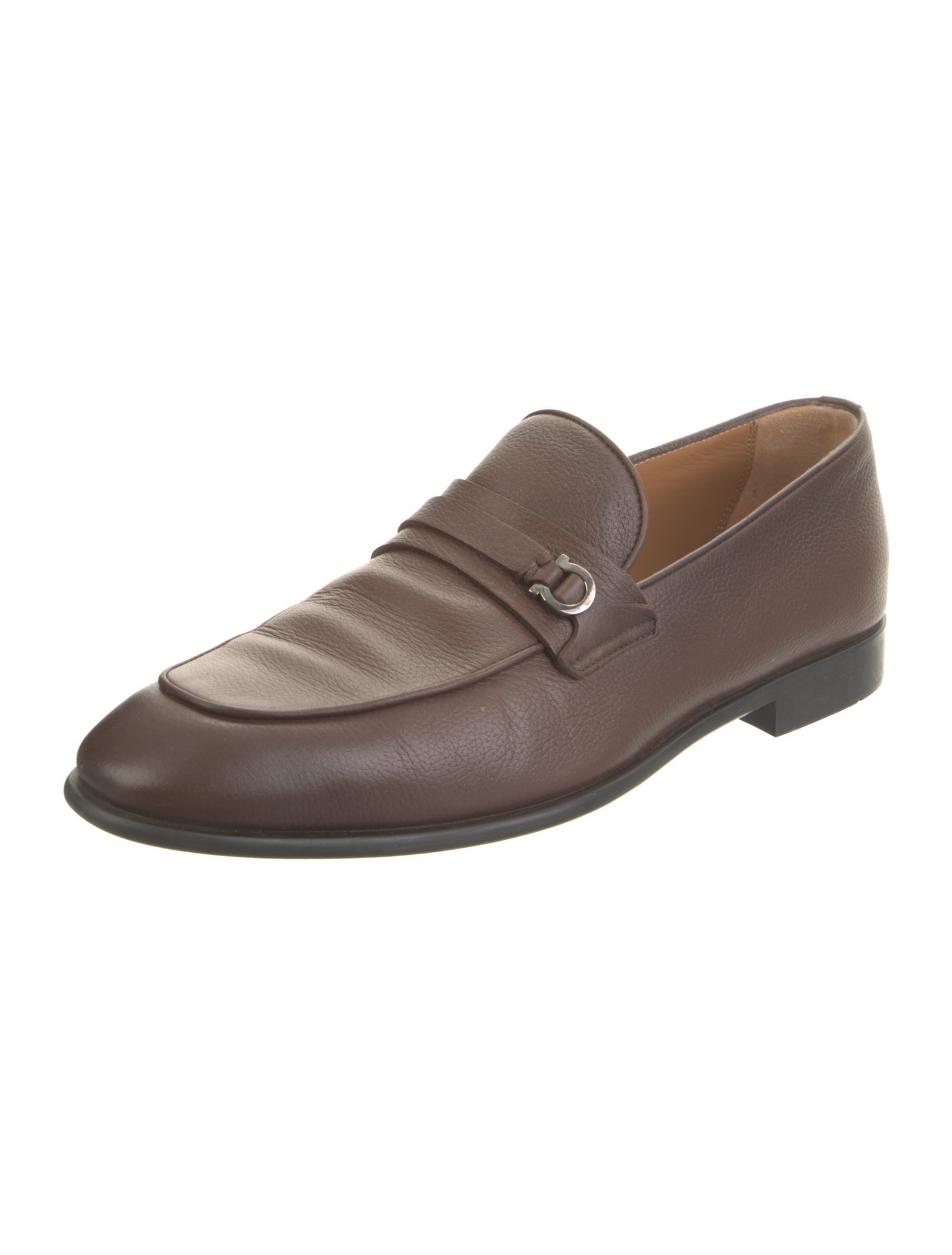 Ferragamo Leather Monk Straps