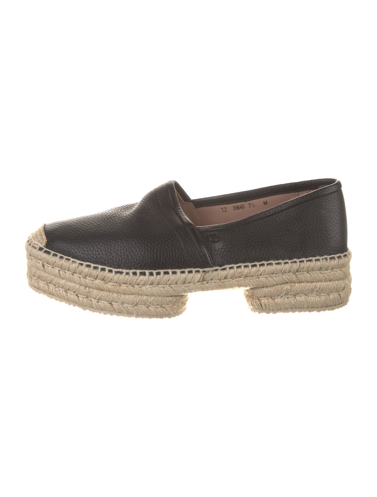 Ferragamo Leather Espadrilles