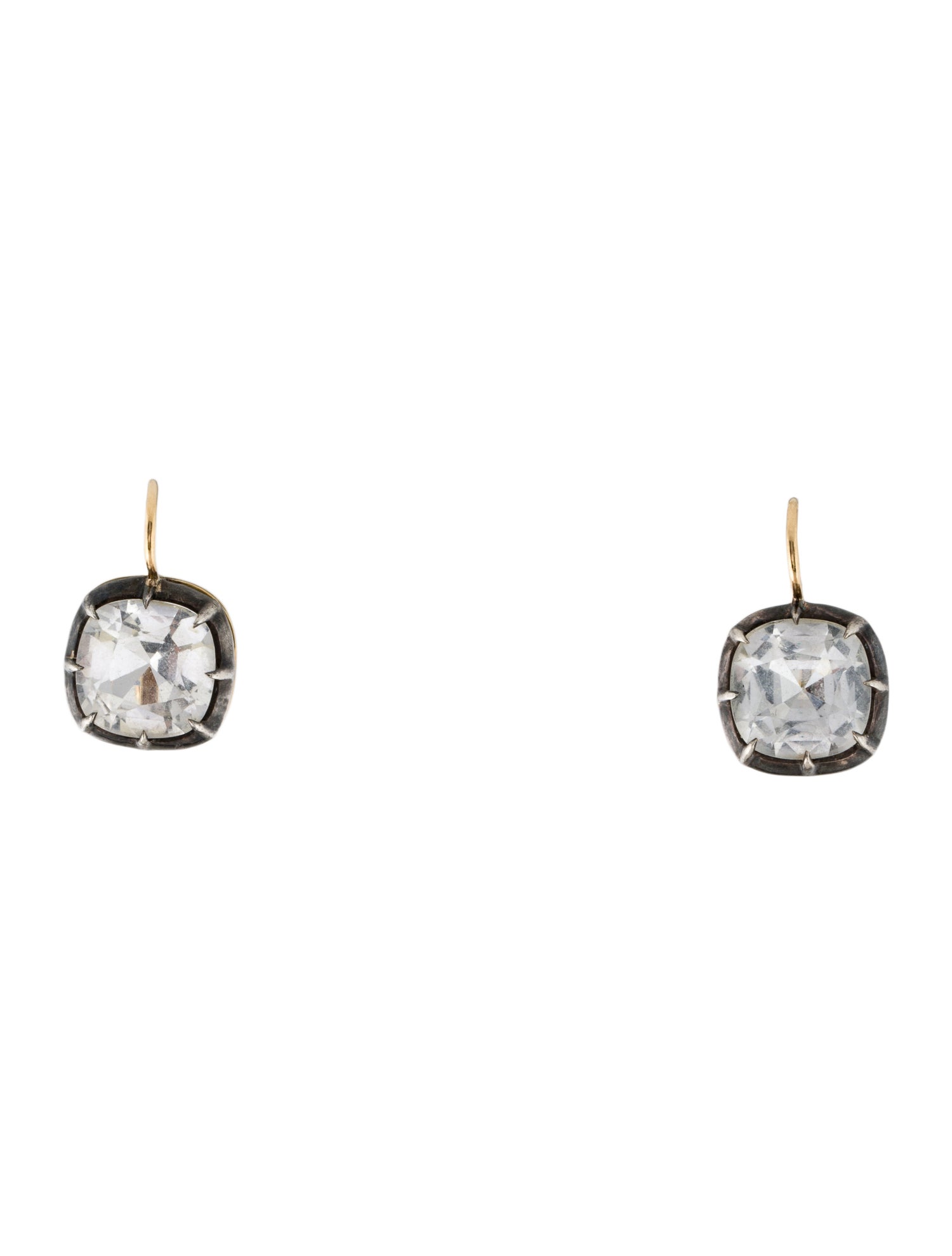 Fred Leighton 9.70ctw Topaz Collet Drop Earrings