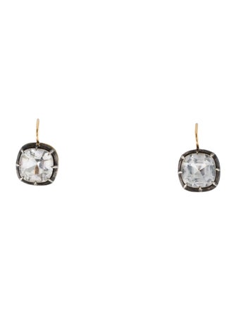 Fred Leighton 9.70ctw Topaz Collet Drop Earrings