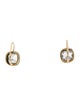 Fred Leighton 9.70ctw Topaz Collet Drop Earrings