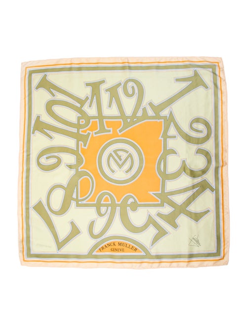 Franck Muller Silk Printed Scarf