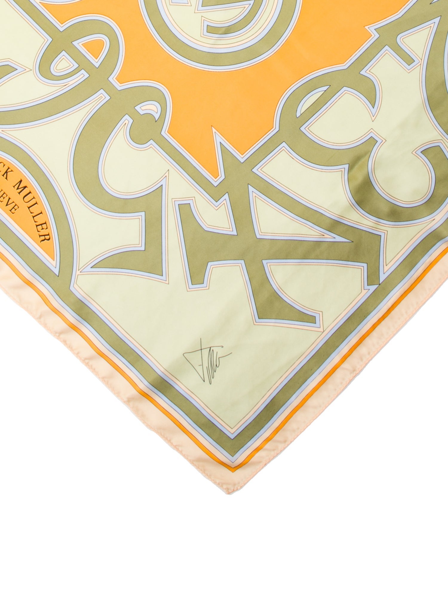 Franck Muller Silk Printed Scarf