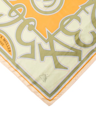 Franck Muller Silk Printed Scarf