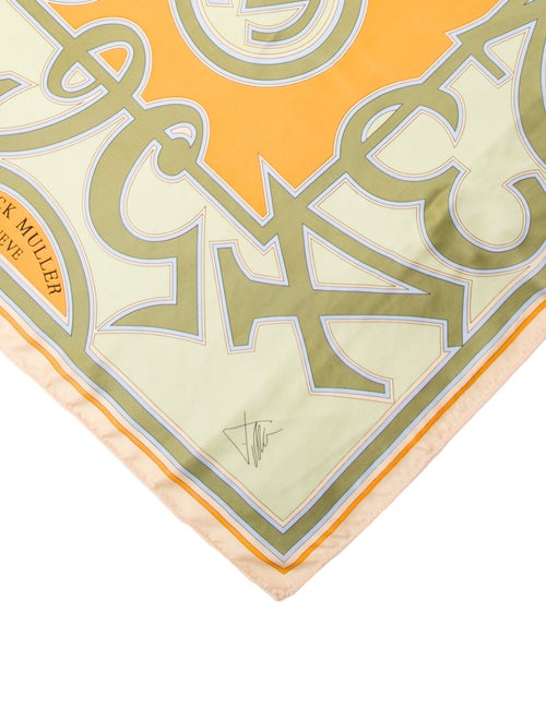Franck Muller Silk Printed Scarf