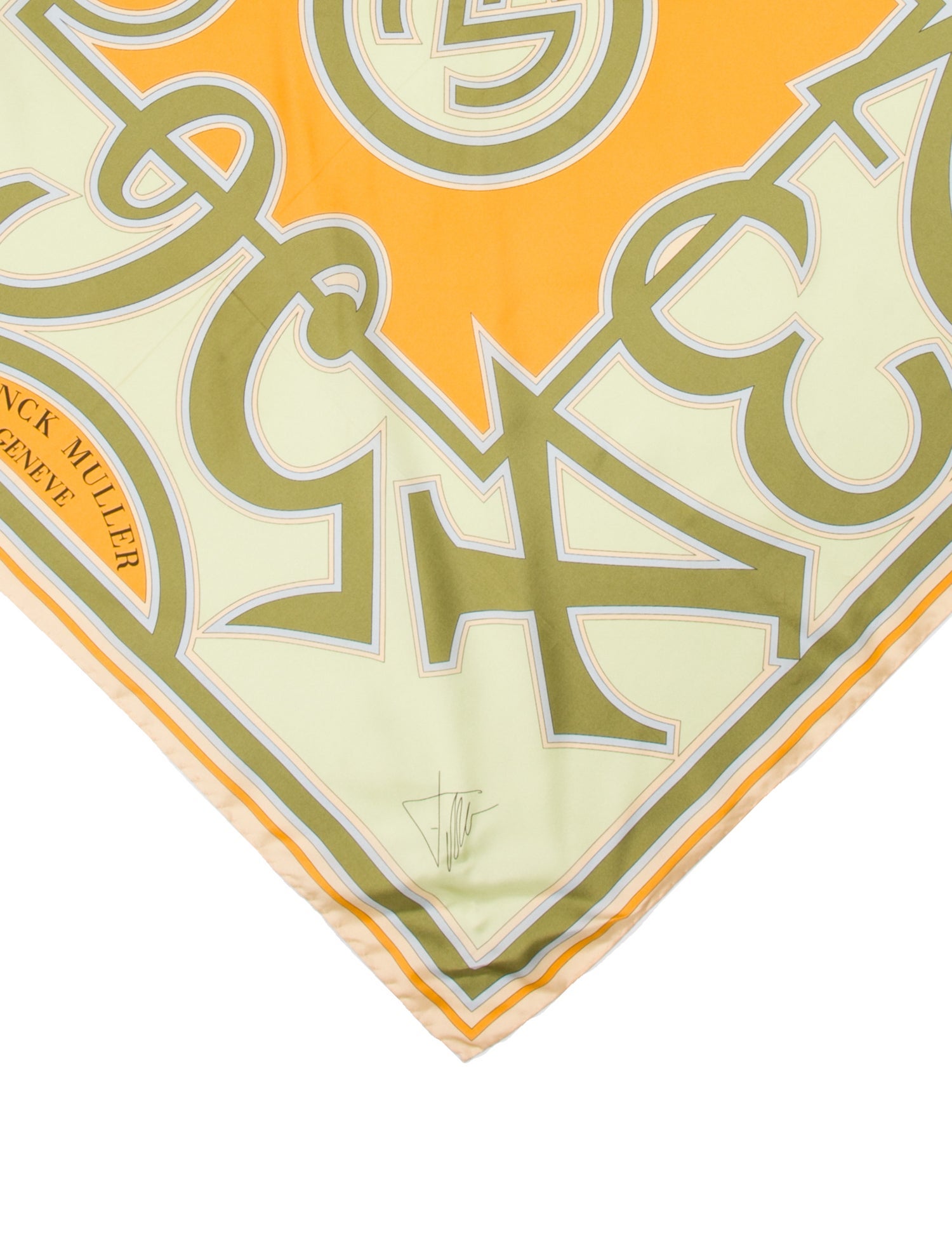 Franck Muller Silk Printed Scarf