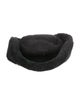 FRR Canada Black Suede Shearling Sheepskin Bucket Hat