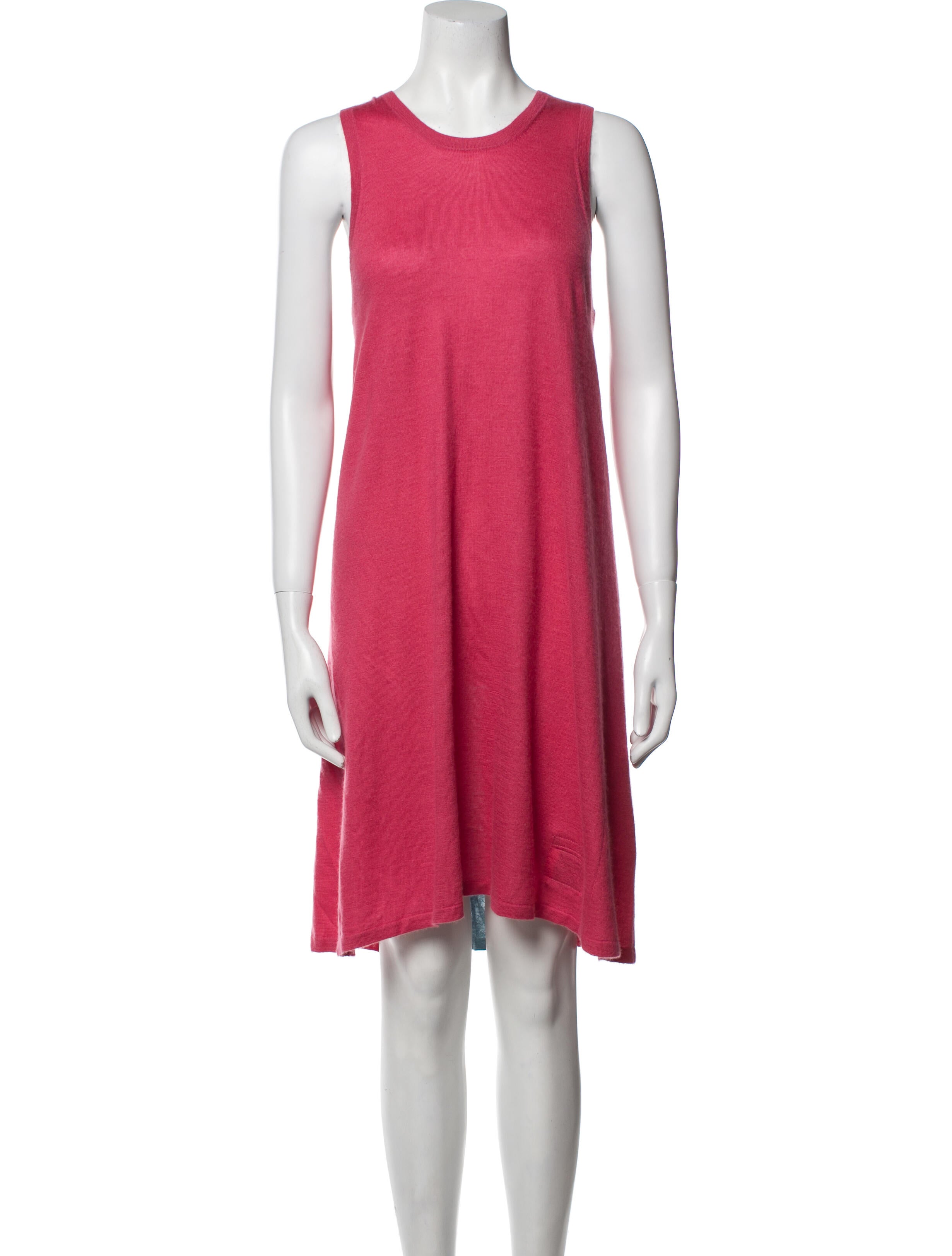 Frenckenberger Crew Neck Knee-Length Dress