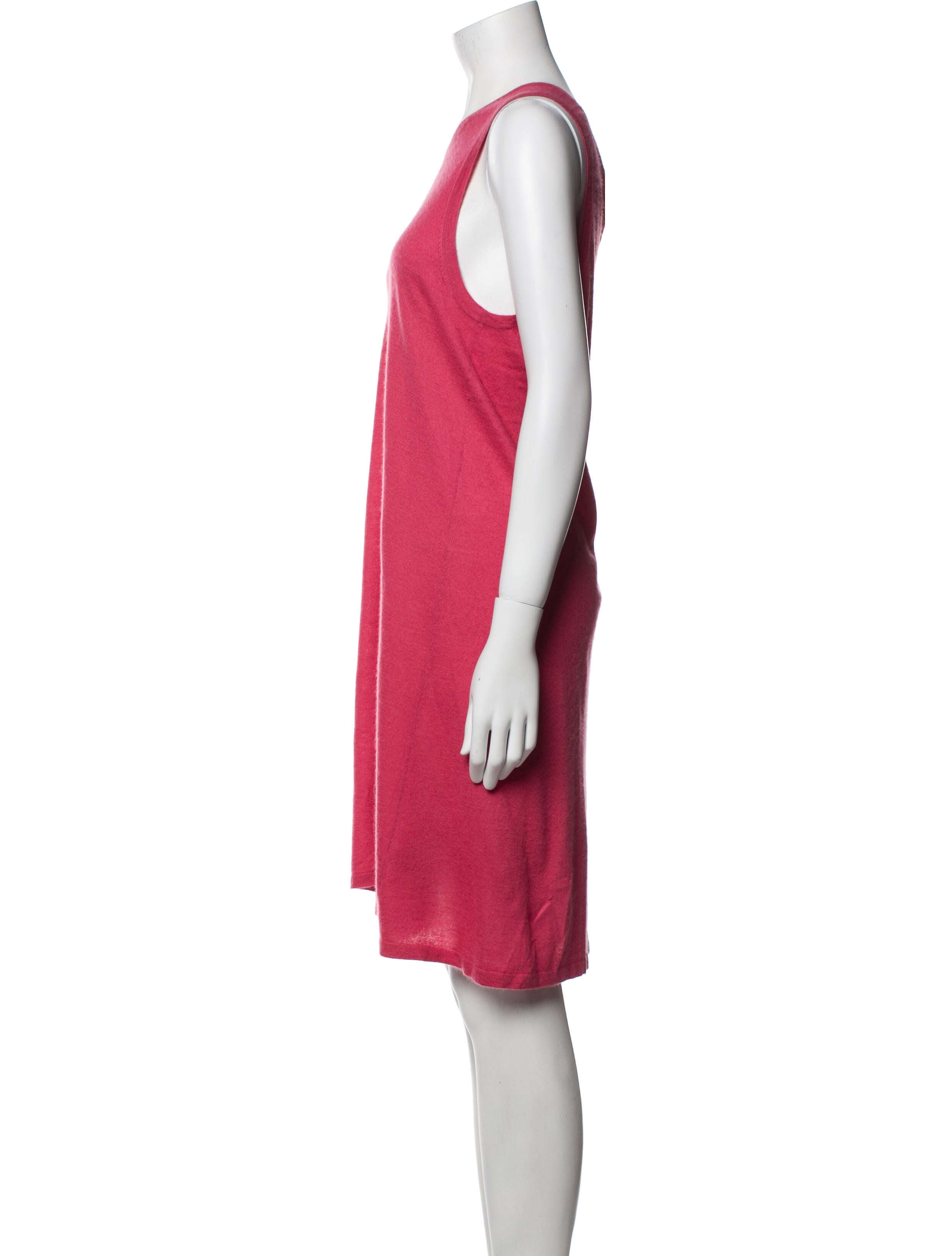 Frenckenberger Crew Neck Knee-Length Dress