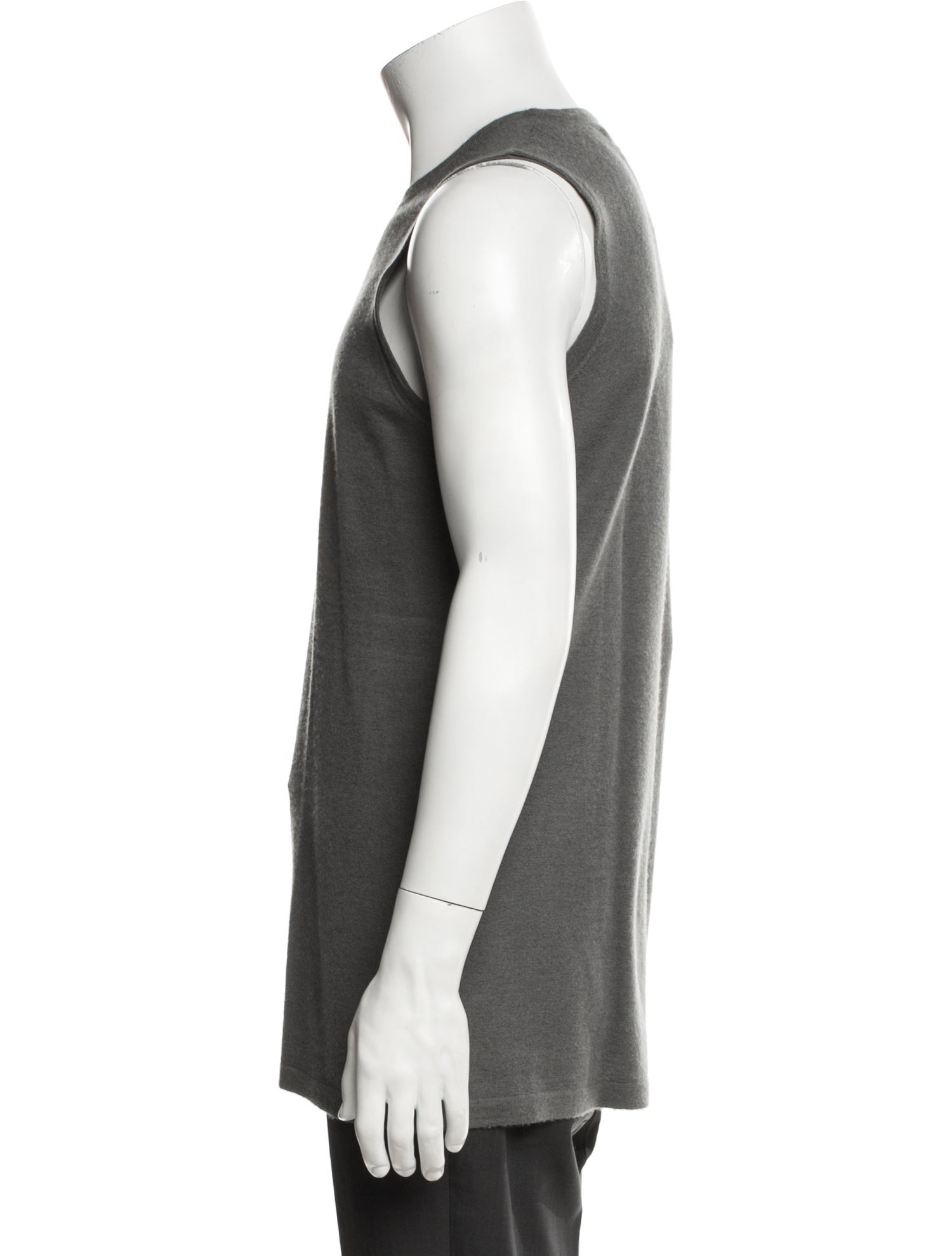 Frenckenberger Crew Neck Sleeveless Sweater Vest