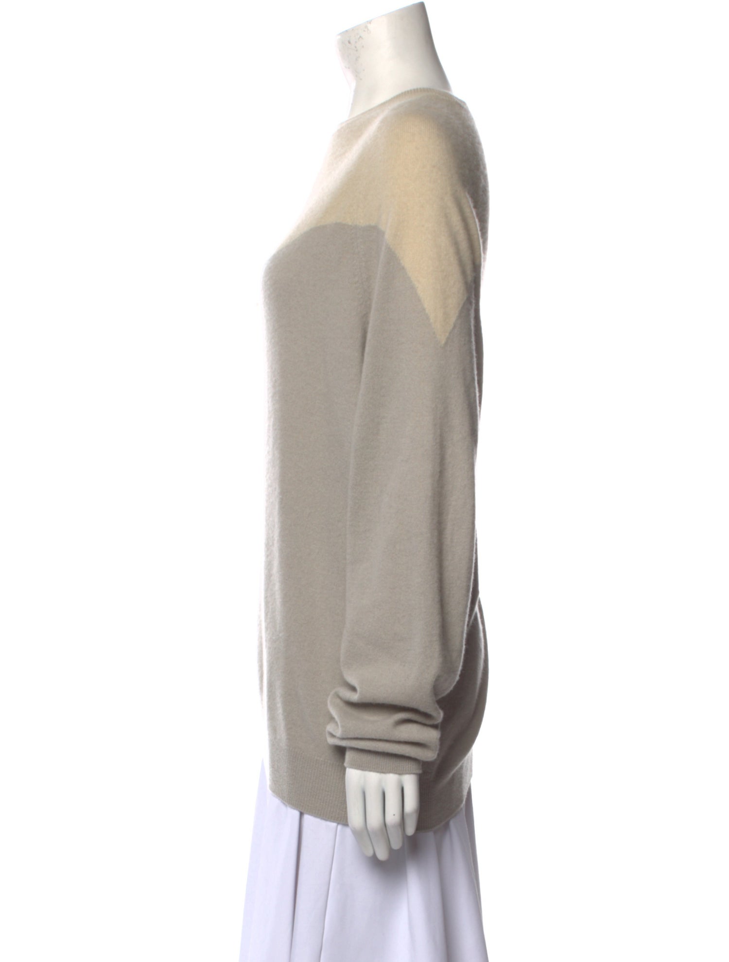 Frenckenberger Cashmere Colorblock Pattern Sweater