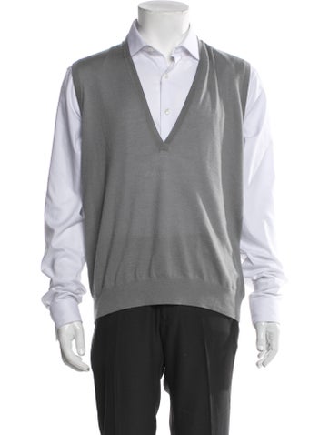 Frenckenberger Sweaters Cashmere V-Neck Sweater Vest XS