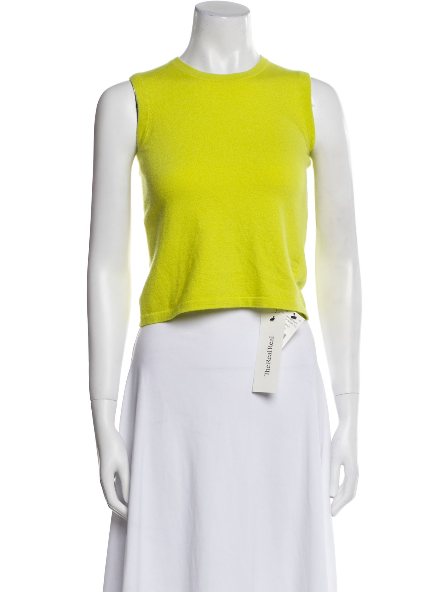 Frenckenberger Cashmere Crew Neck Crop Top