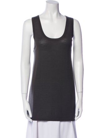 Frenckenberger Cashmere Scoop Neck Top