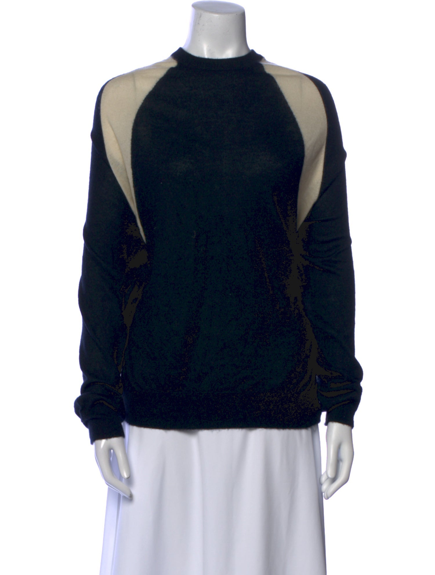 Frenckenberger Cashmere Colorblock Pattern Sweater