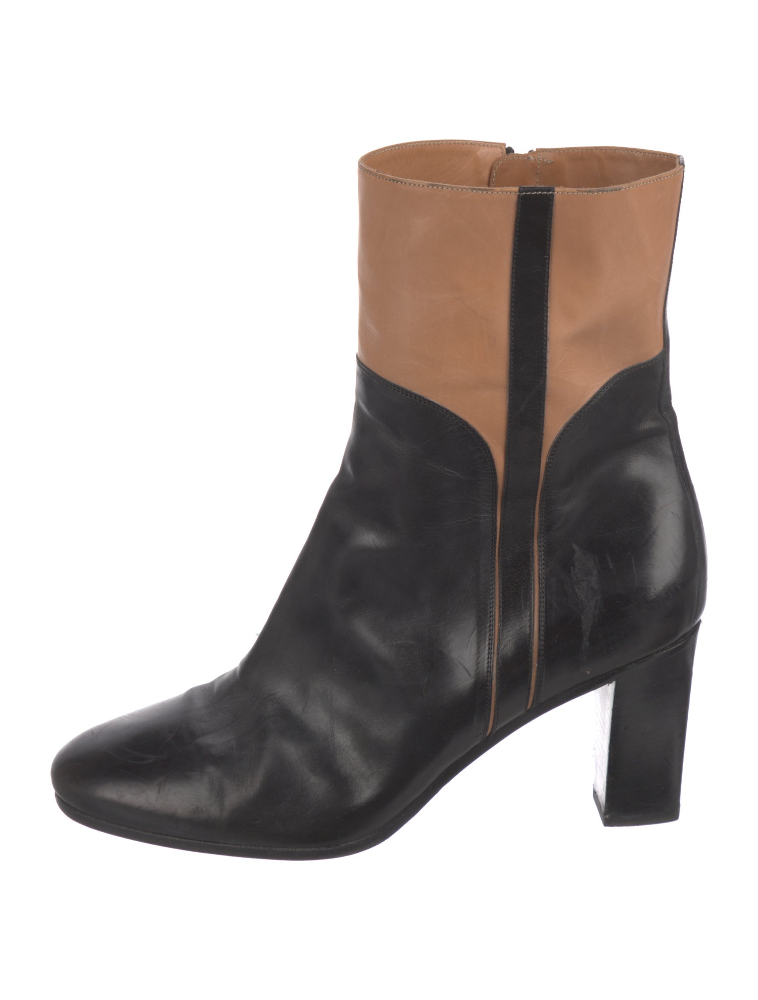Fratelli Rossetti Leather Colorblock Pattern Boots