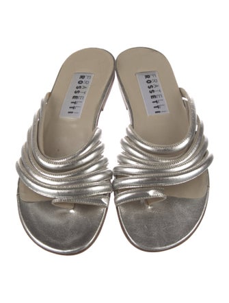 Fratelli Rossetti Patent Leather Floral Print Slides