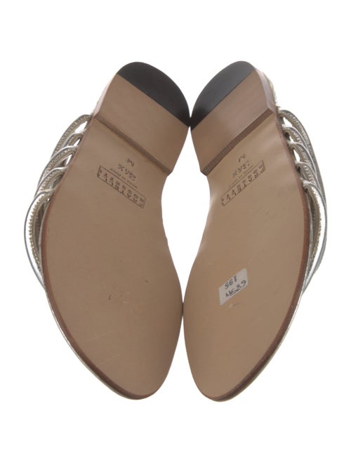 Fratelli Rossetti Patent Leather Floral Print Slides