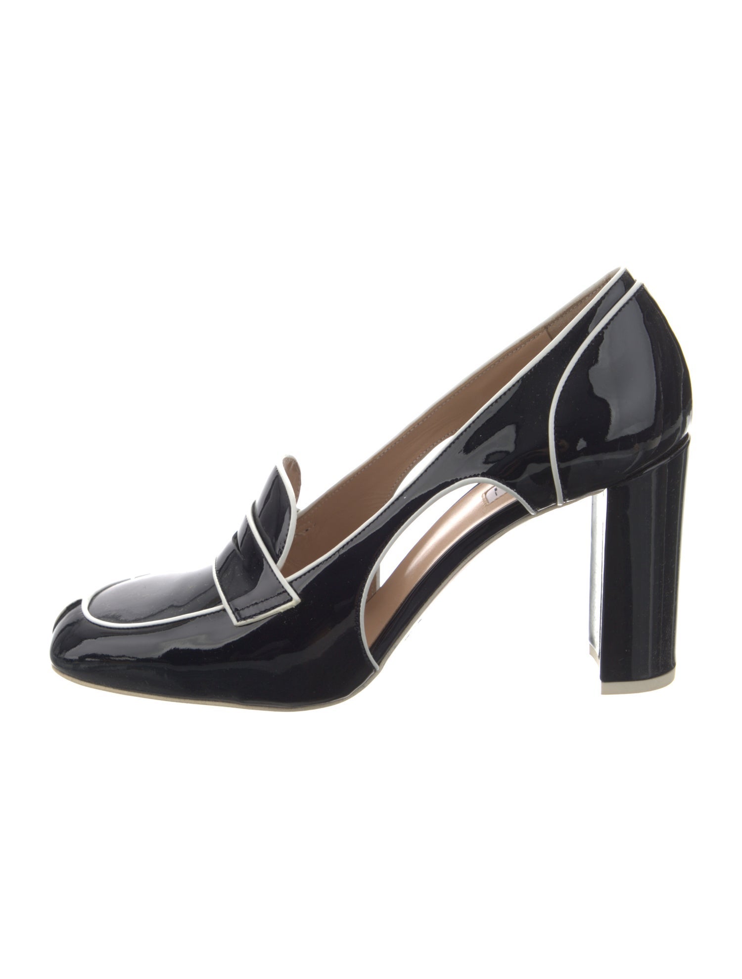 Fratelli Rossetti Patent Leather Striped Pumps
