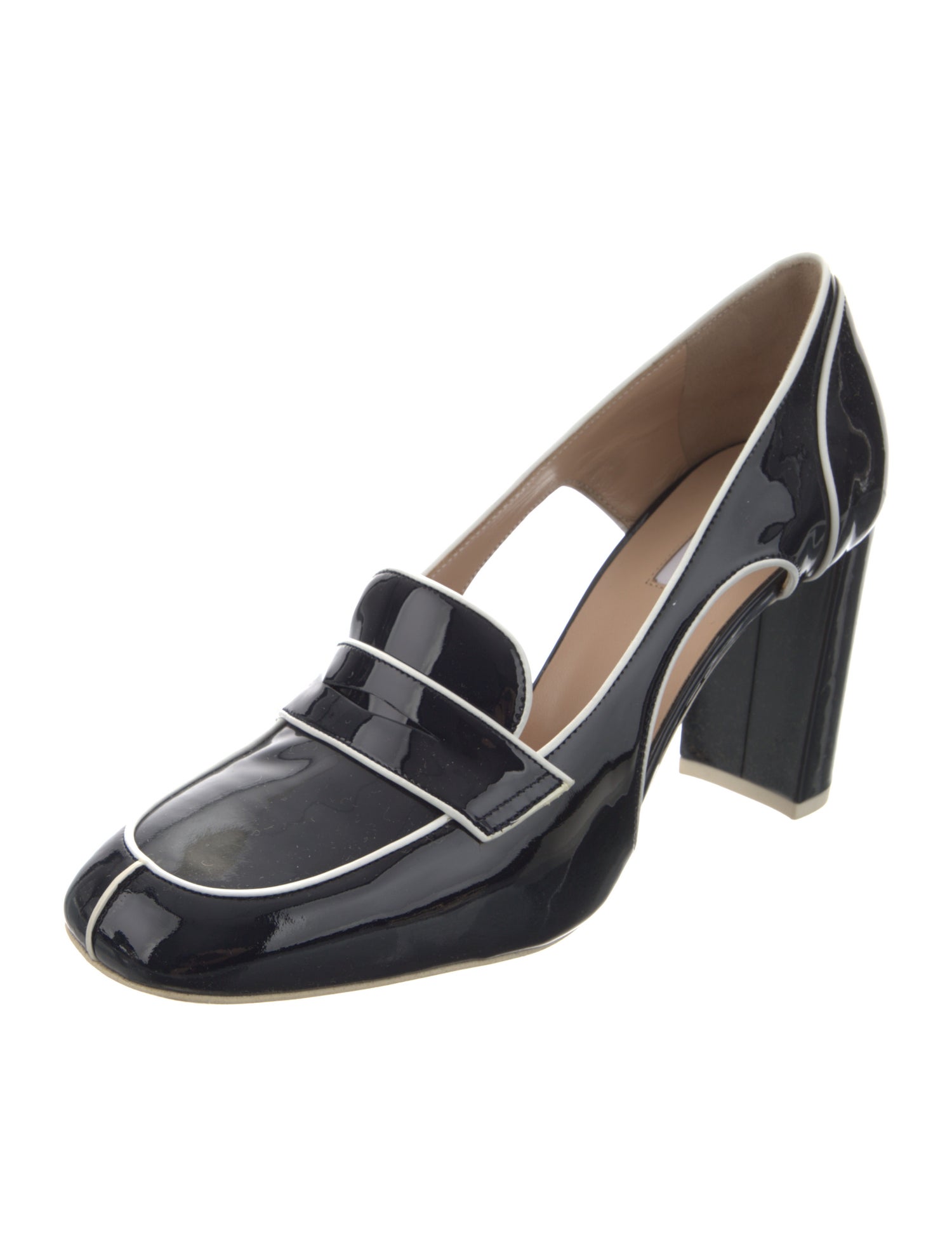 Fratelli Rossetti Patent Leather Striped Pumps