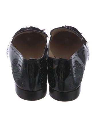 Fratelli Rossetti Patent Leather Embroidered Accent Loafers