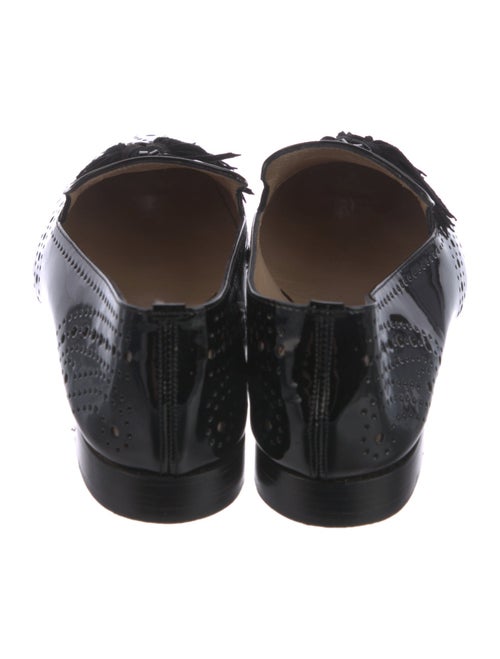 Fratelli Rossetti Patent Leather Embroidered Accent Loafers