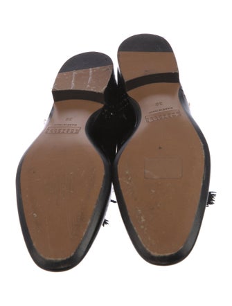 Fratelli Rossetti Patent Leather Embroidered Accent Loafers