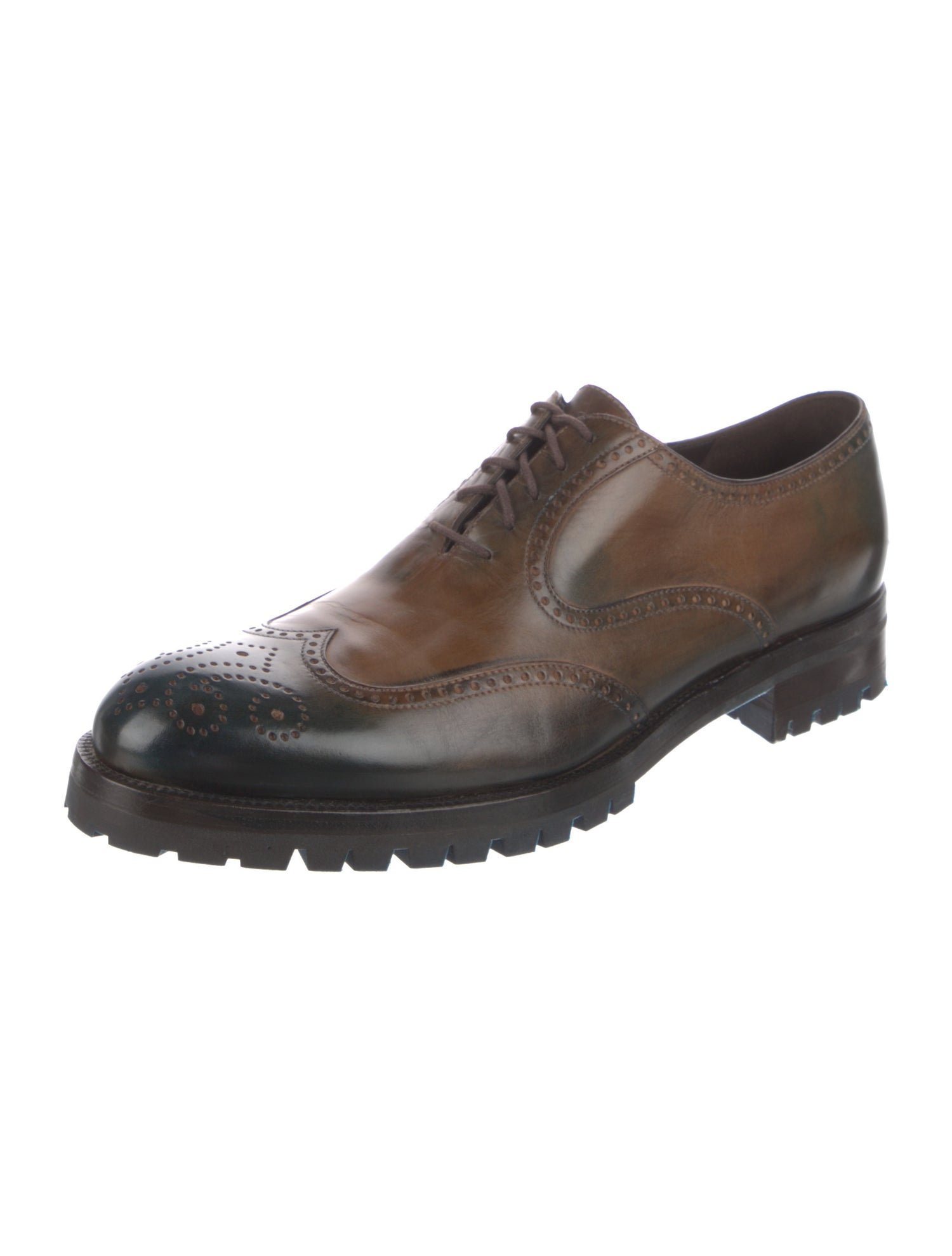 Fratelli Rossetti Leather Printed Brogues