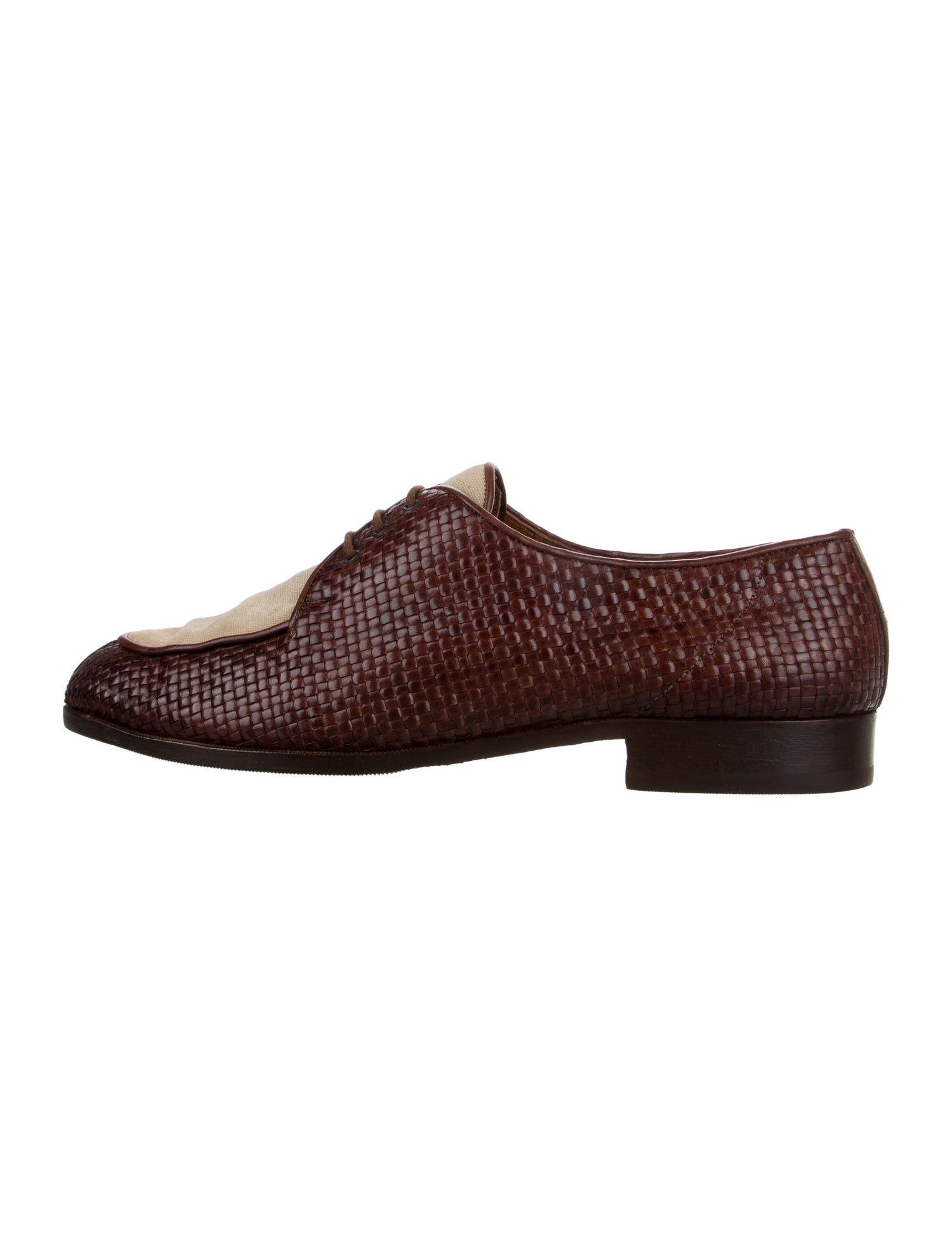 Fratelli Rossetti Leather Colorblock Pattern Oxfords