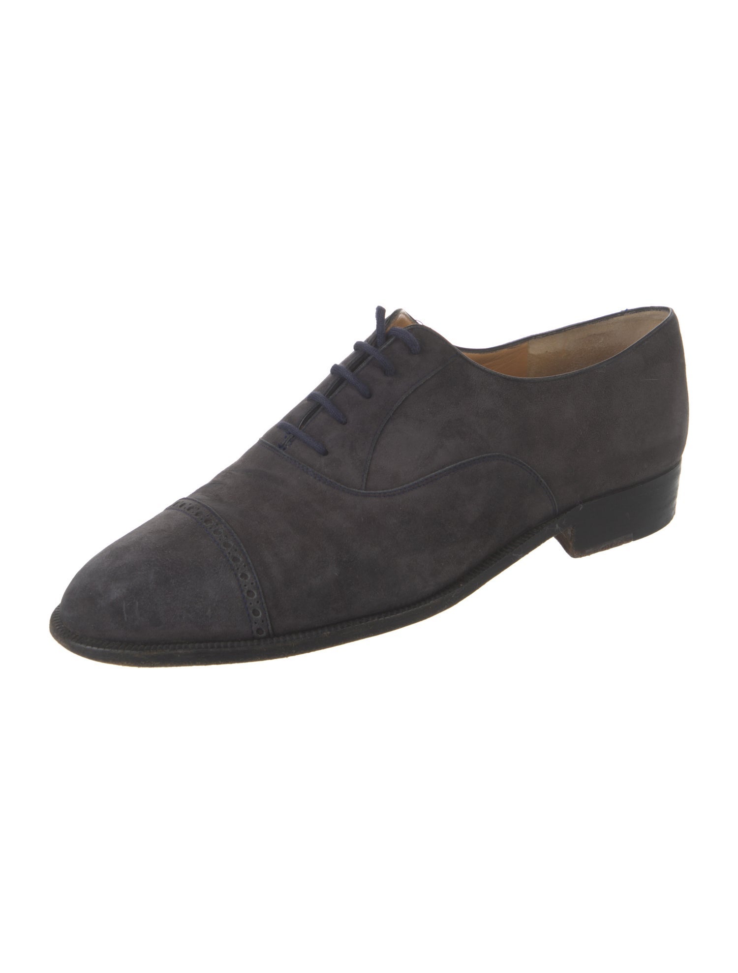 Fratelli Rossetti Suede Leather Trim Embellishment Oxfords