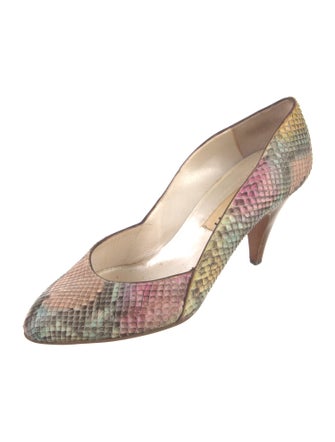 Fratelli Rossetti Snakeskin Animal Print D'Orsay Pumps