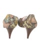 Fratelli Rossetti Snakeskin Animal Print D'Orsay Pumps