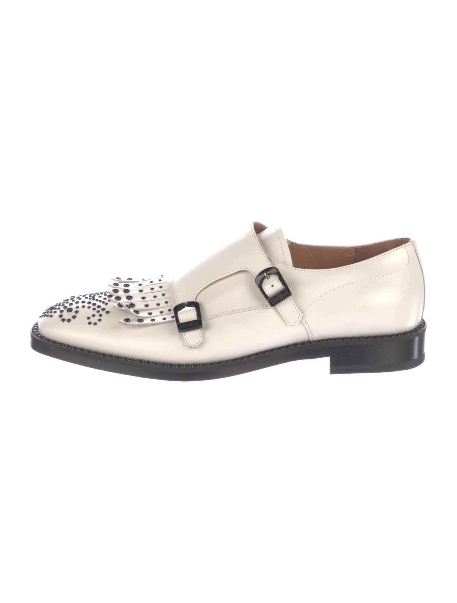 Fratelli Rossetti Leather Studded Accents Mary Jane Flats