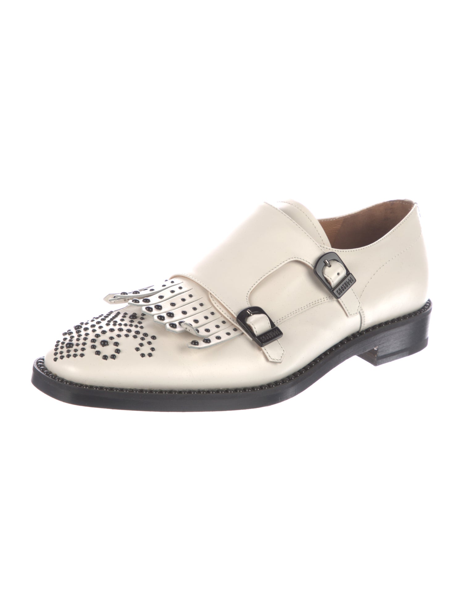 Fratelli Rossetti Leather Studded Accents Mary Jane Flats